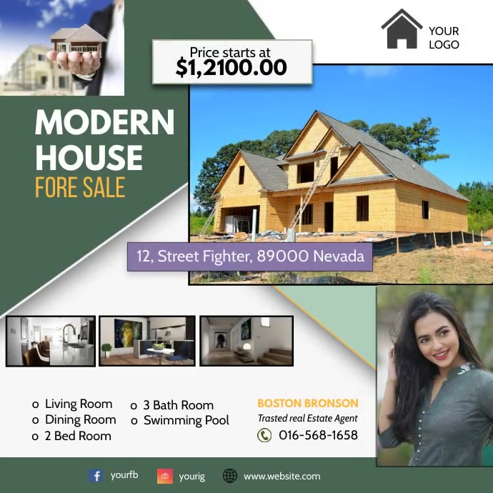 Copy of Copy of Real Estate Instagram Ad Template | PosterMyWall