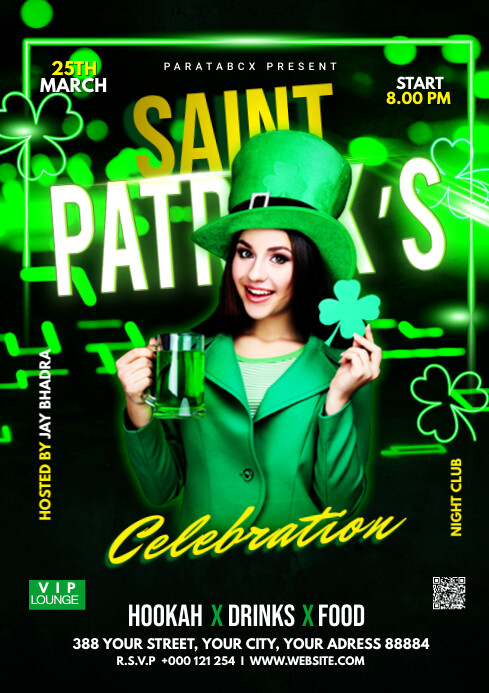 Saint Patrick's Day party flyer Template | PosterMyWall