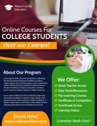 School Volantino (US Letter) template