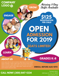 Kids Admission Flyer Template Postermywall
