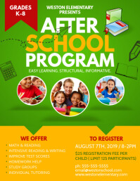 2 630 After School Program Customizable Design Templates