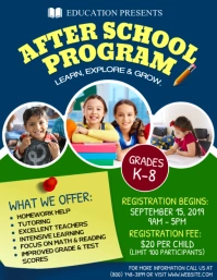 School Flyer (US Letter) template