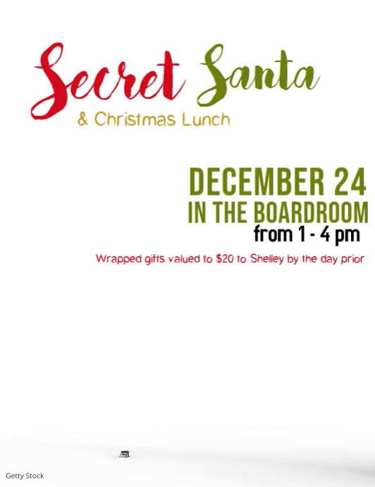 Secret Santa Template | PosterMyWall