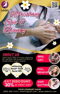 SPA & BEAUTY Demi-page de format Wide template