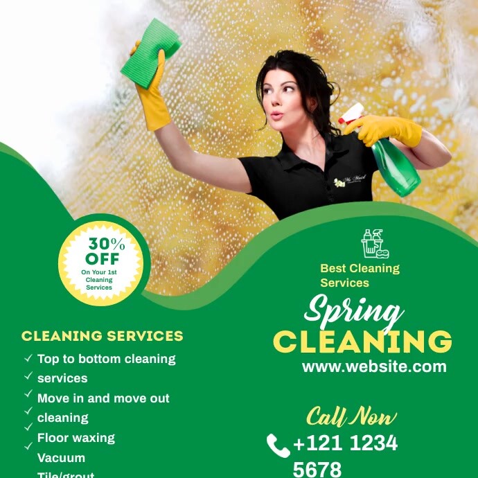 Copy of Copy of spring cleaning services template | PosterMyWall