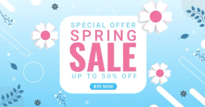 Spring Sale ad Изображение, которым поделились на Facebook template