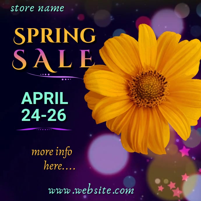 Spring Sale Video Ad Template | PosterMyWall