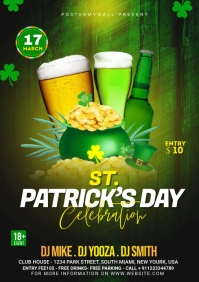 St. Patrick's Day Flyer Template A4