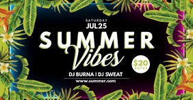 SUMMER Facebook Shared Image template