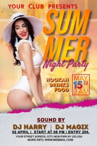 SUMMER NIGHT PARTY Iphosta template