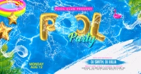 Summer Pool Party Facebook Shared Image template