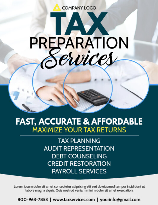 Tax Template PosterMyWall