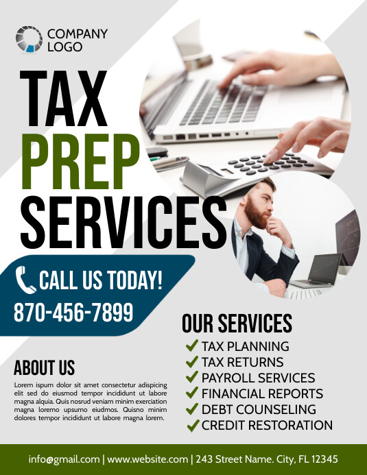 Tax Template PosterMyWall