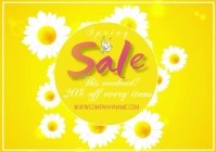 template flyer video spring sale A4