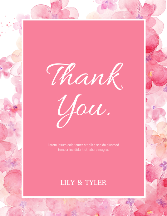 Thank You Card Template PosterMyWall