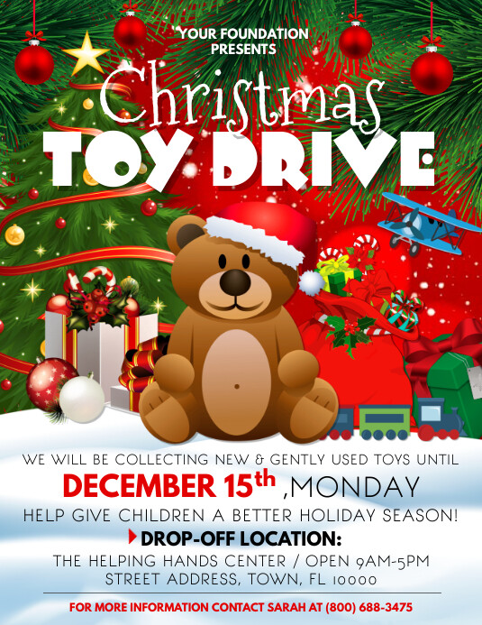 Toy Drive Template PosterMyWall