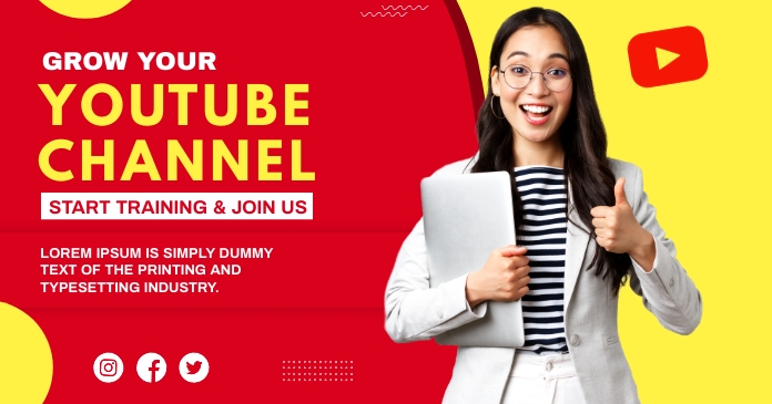 Training YouTube thumbnail Facebook 共享图片 template