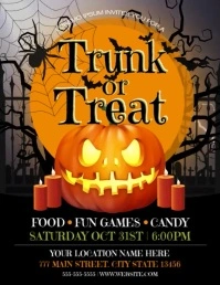 Trunk Or Treat 传单(美国信函) template