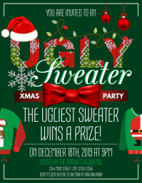 42 440 Ugly Christmas Sweater Party Invite Template Customizable Design Templates Postermywall