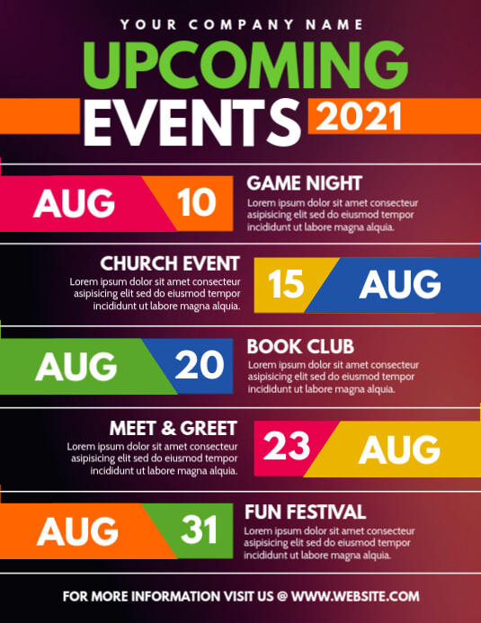 Copy Of Copy Of Upcoming Events PosterMyWall Copy Of Copy Of Upcoming Events PosterMyWall