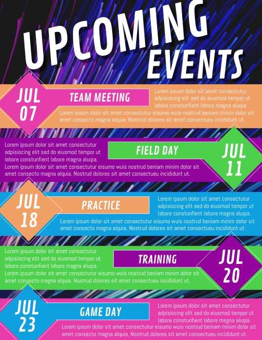 upcoming events Template | PosterMyWall