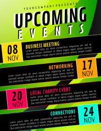 Calendar of Upcoming Events Schedule Flyer Template | PosterMyWall