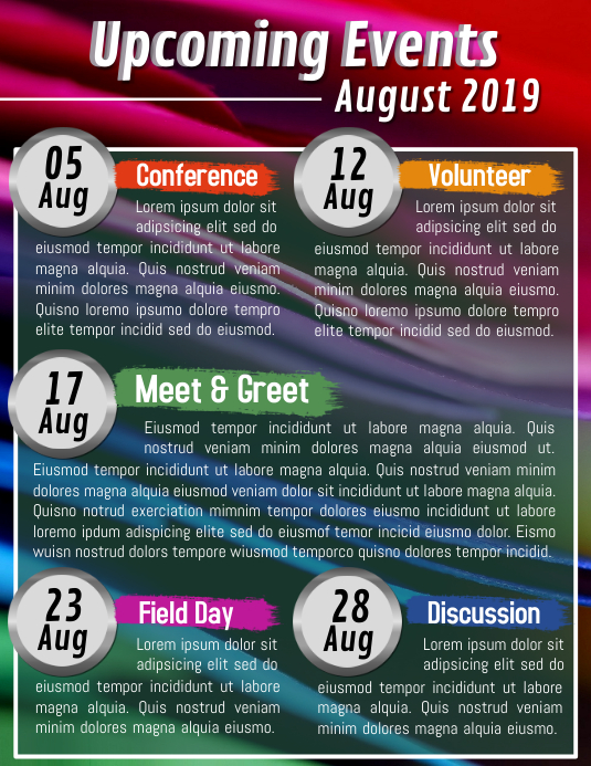 Upcoming Events Template PosterMyWall upcoming-events-template-postermywall