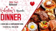 Valentine's Dinner Tampilan Digital (16:9) template