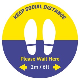 Sticker Line Waiting Waiting Sticker - Stop Area Template | PosterMyWall