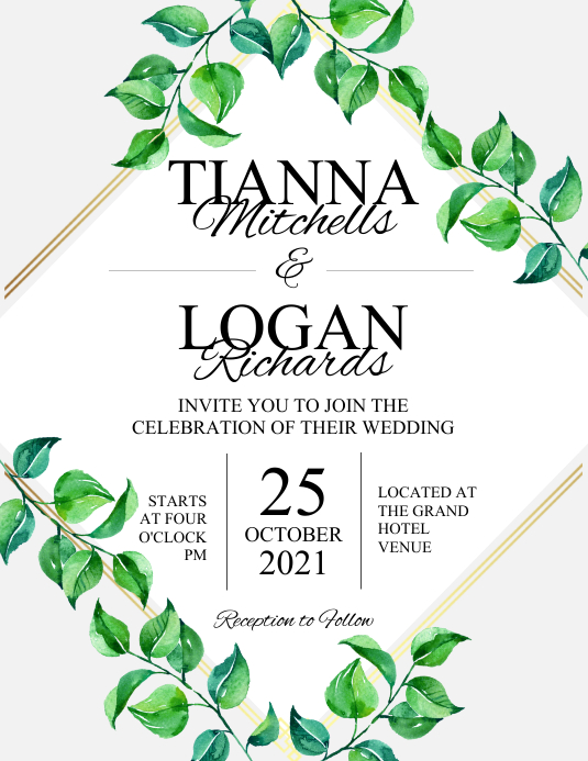 Copy of Copy of Wedding Invitation | PosterMyWall