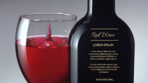 WINE VIDEO FLYER TEMPLATE Digitalt display (16:9)