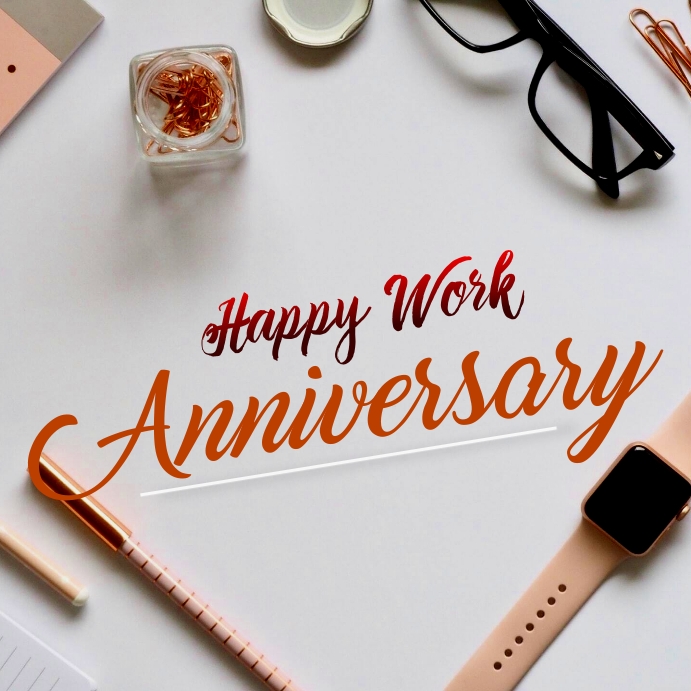 Work Anniversary Wishes Template PosterMyWall
