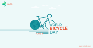 world bicycle day Facebook-annonce template