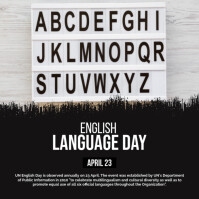 English Language Day Template | PosterMyWall
