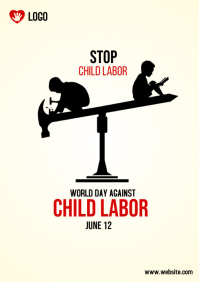 world day against child labour A4 template