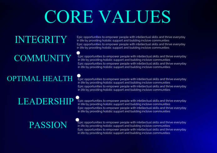 core values flyer template | PosterMyWall