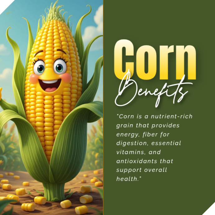 Corn Benefits Instagram Post Template | PosterMyWall