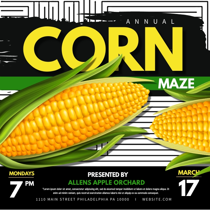 Corn Maze Design Template Corn Maze Design Template