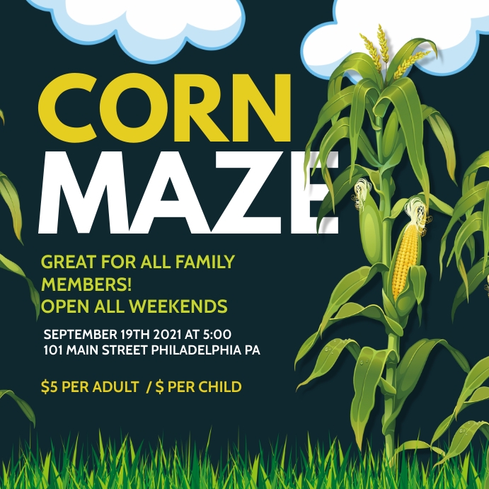 Corn Maze Template PosterMyWall corn-maze-template-postermywall