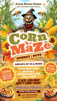 Corn Maze Event Instagram Story Template