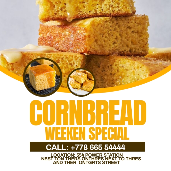 Copy of cornbread | PosterMyWall