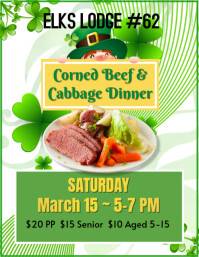 Corned Beef Dinner Pamflet (VSA Brief) template
