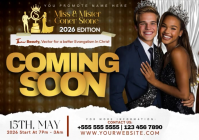Corner Stone Pageant Coming Soon A4 template