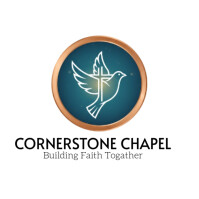 白色 Cornerstone Chapel Logo Logo Template