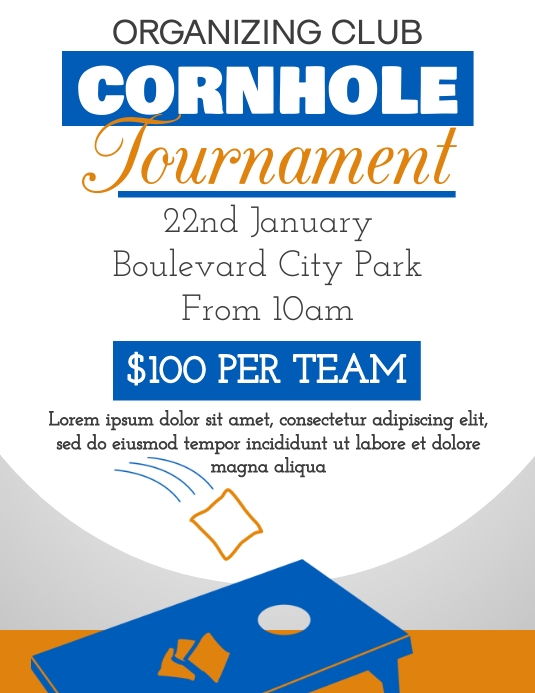 Cornhole Template | PosterMyWall