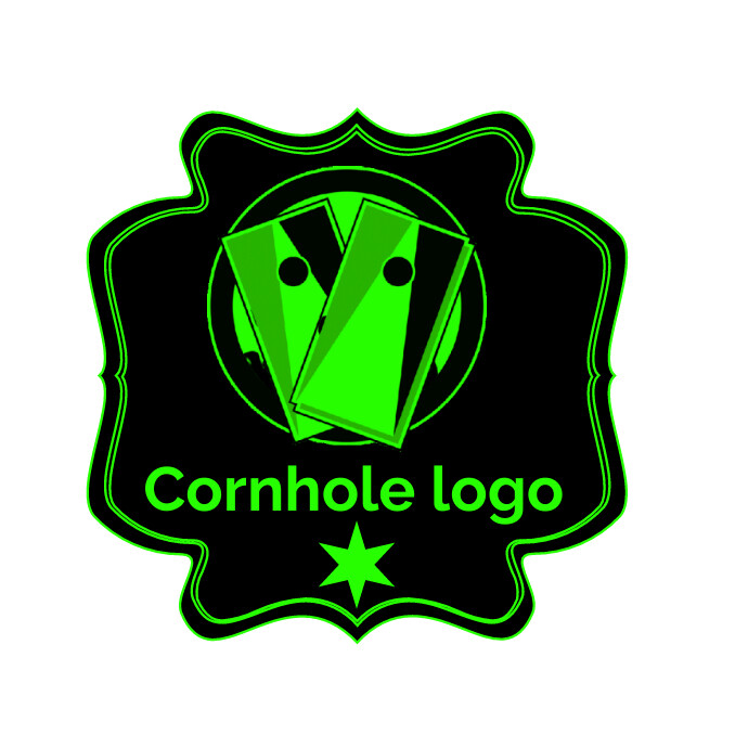 Cornhole logo, sport logo Logotyp template