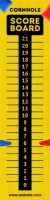 Cornhole Scoreboard Banner Template Spanduk 2' × 8'