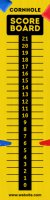 Cornhole Scoreboard Banner Template Bannière 2' × 8'