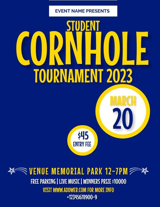 CORNHOLE template (6) | PosterMyWall
