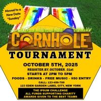 Cornhole Tournament Instagram Post template